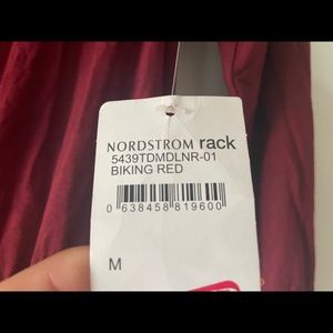 Burgundy long sleeve V-neck dress size medium